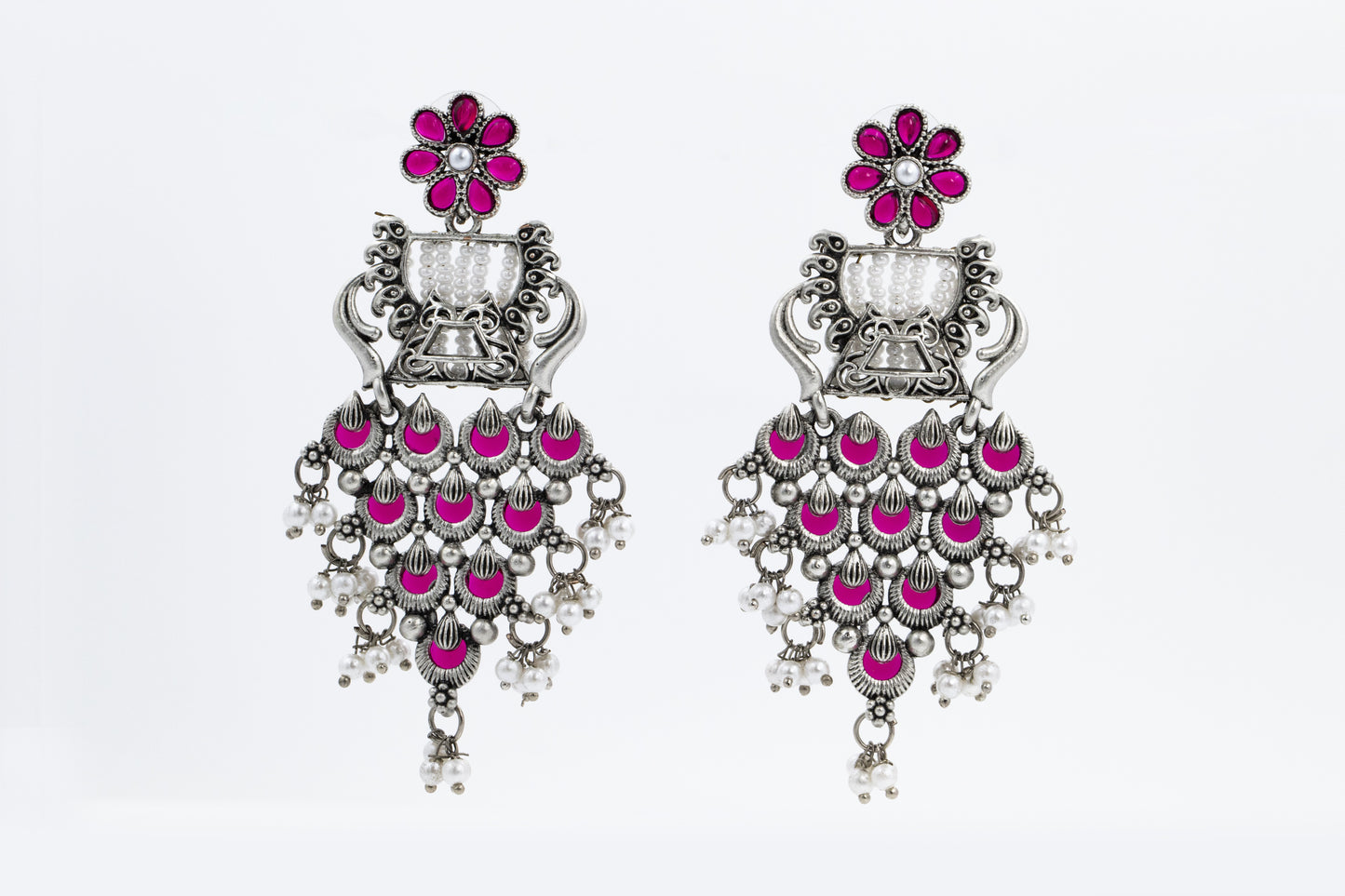 Pink Chandelier Earring