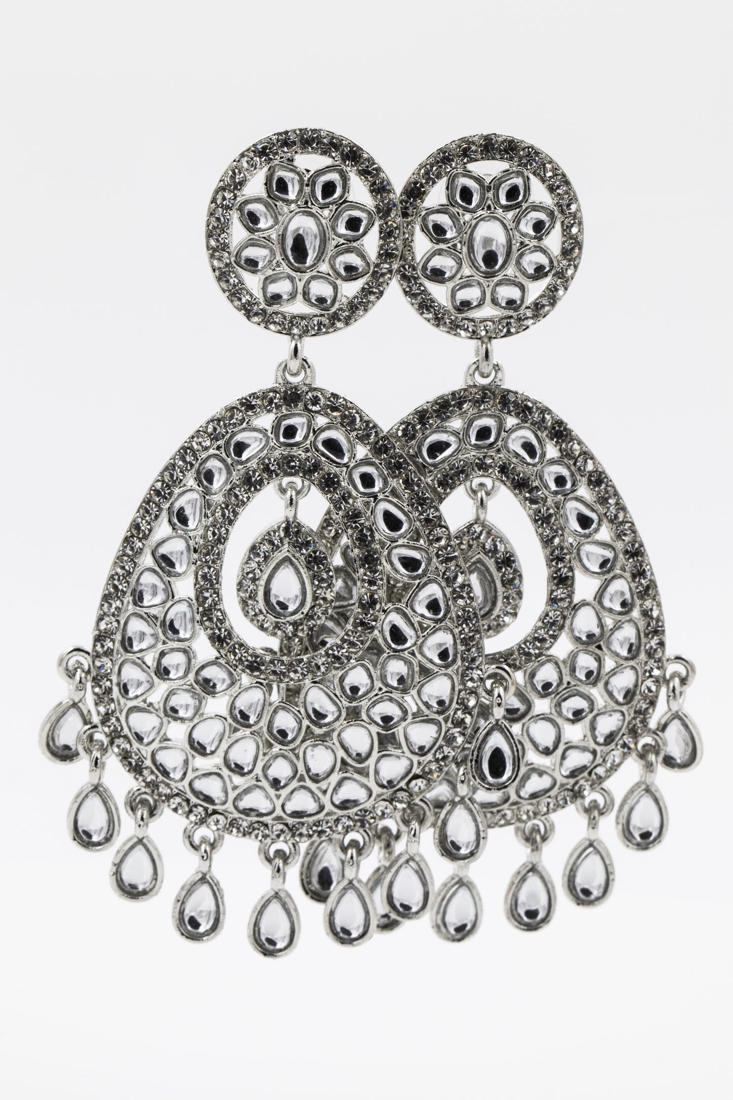 Noorjahan diamond enamel earring