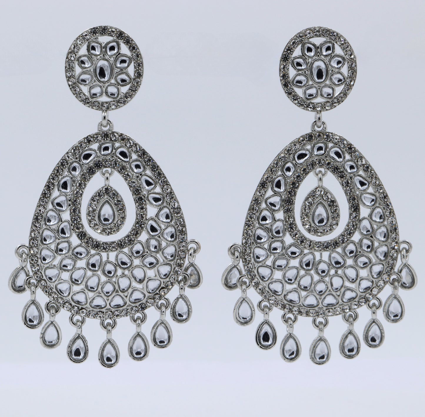 Noorjahan diamond enamel earring