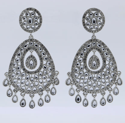 Noorjahan diamond enamel earring