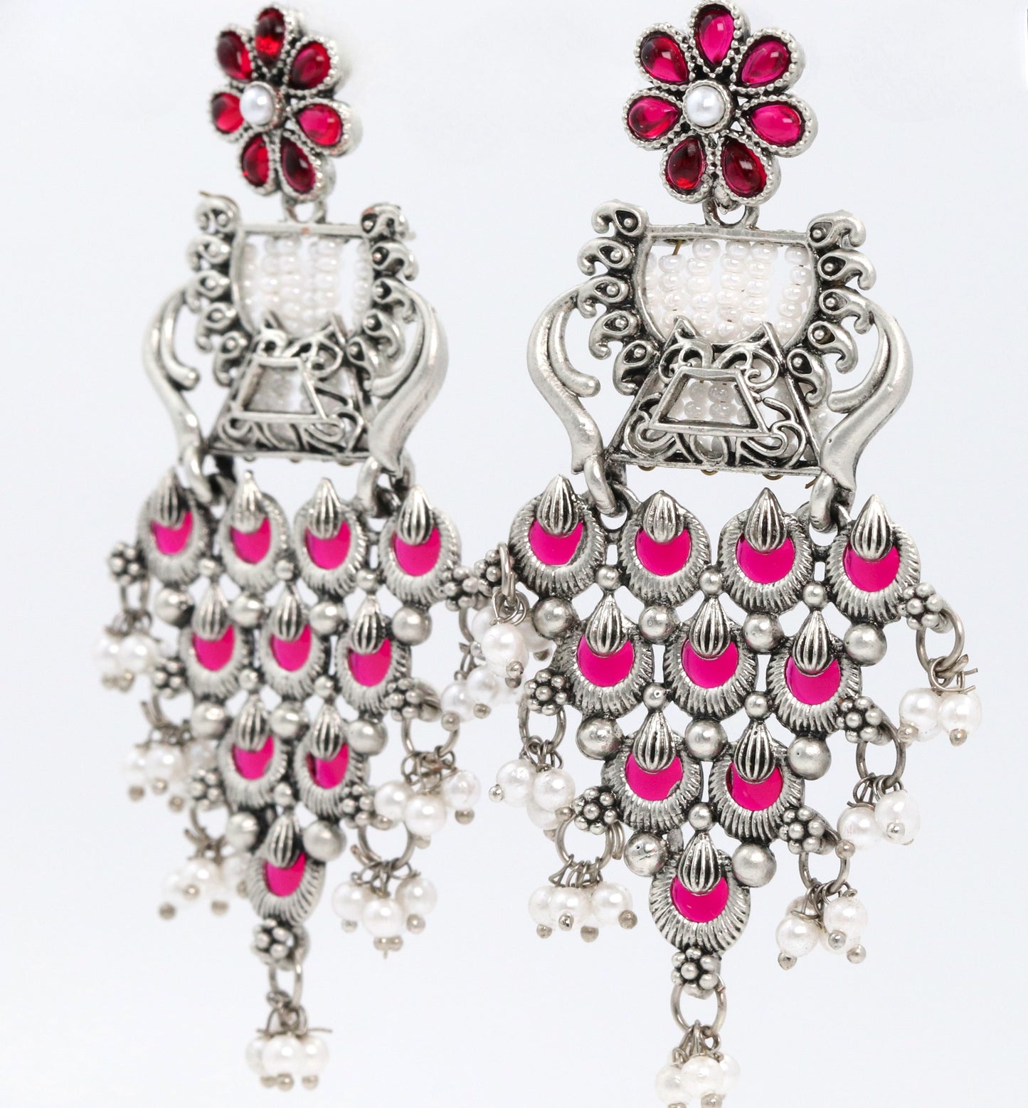 Pink Chandelier Earring